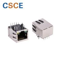 Buy cheap 100Base-T RJ45 With Transformer , RJ45 Magnetic Jack Contact Resistance <30mΩ product