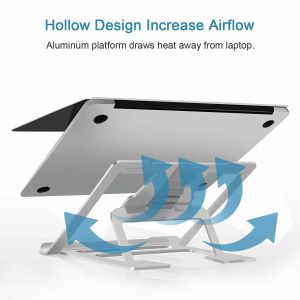 Buy cheap Grey Anodizing Angle Adjustable Notebook Folding Stand For Improved PC Performance from wholesalers