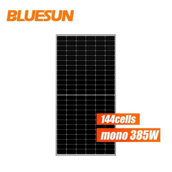 Quality High Power Bluesun  Perc Mono Solar Panel Perc Half Cut Solar Panels 24 Volt 144cell for sale