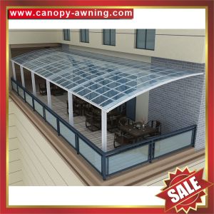 excellent anti-uv sunshade waterproofing modern glass polycarbonate awning