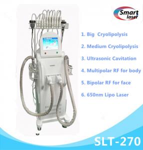Buy cheap Cryotherapy Cryolipolysis Laser Slimming Machine / Ultrasound Cavitation Cellulite Removal product