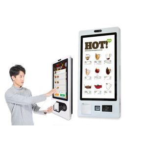 Buy cheap Capacitive Retail Self Service Kiosk Restaurant Ordering Touch Screen from wholesalers