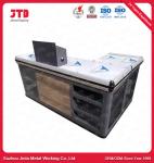 Buy cheap Black Supermarket Till Counter CE L Shape Cash Counter For Shop from wholesalers