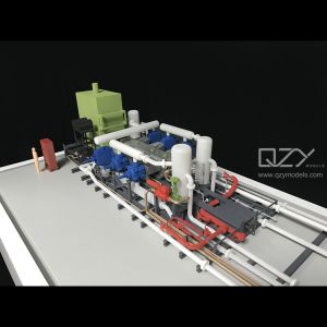 SGS ROHS Production Line Model Architecture Scale Model 1/30 Liquid Cooling And