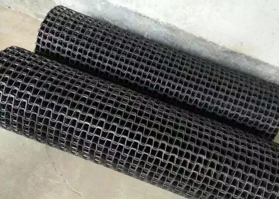 30cm Width Heavy Load Galvanized Iron Flat Wire Belt