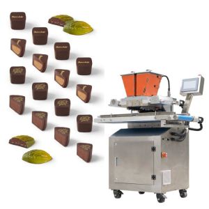 Buy cheap 2d/3d One Shot Double Colors Chocolate chips Making Machine Chocolate Depositing product