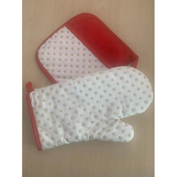 Quality High Temp Resistant Terry Cloth Oven Mitts and Pot Holders with Pocket Sets For Kitchen for sale