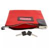 Buy cheap WATERPROOF CASH BAG WITH LOCK AND 2 KEYS, NYLON FILE BAG, ZIPPERED BANK DEPOSIT BAG, from wholesalers