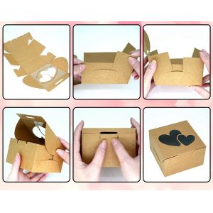 Buy cheap Convenient Takeaway Kraft Paper Box for Cupcakes According to Your Request from wholesalers