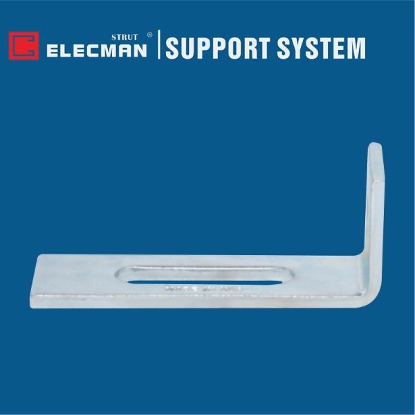Quality Long Slotted Adjustment Strut Angle Fittings Bracket Galvanized Steel for sale