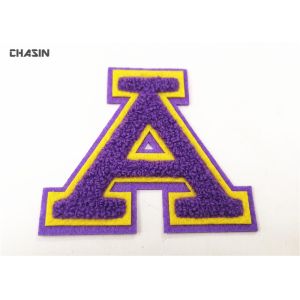 Buy cheap Double Felt Alphabet Letters Chenille Style Patches And Iron - On Backing from wholesalers