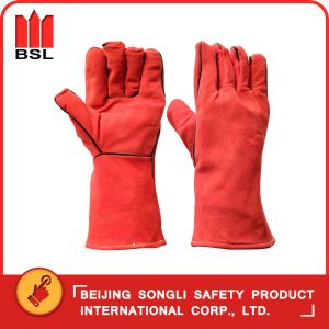 Buy cheap SLG-SMT-24A goat split leather welding gloves from wholesalers