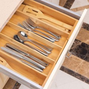 Buy cheap 5 Grid Multi-functional Bamboo Storage Box with Drawer Eco-friendly and Practical from wholesalers