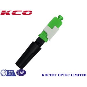 Buy cheap Green FTTH Solution Fiber Optic Fast Connector SC APC with 55mm and 60mm Lengths from wholesalers