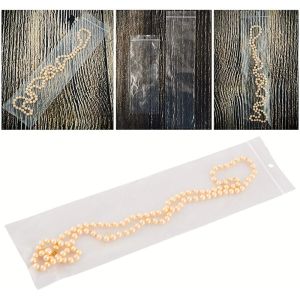 Buy cheap Clear Baggies Necklace Bags with Hang Hole Resealable Plastic Bags from wholesalers