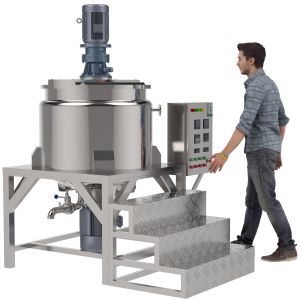 Buy cheap Temperature Controlled Vacuum Emulsifying Mixer Machine Customized from wholesalers
