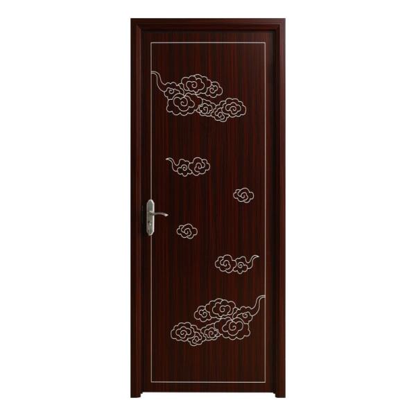 Flush Surface WPC Hollow Door Hinged Installation Method Carved Design Hollow
