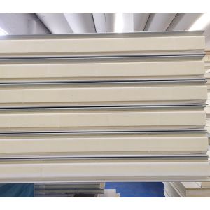 Buy cheap Tenon Lap Polyurethane Sandwich Panel 950mm Width 10cm Exterior Wall from wholesalers