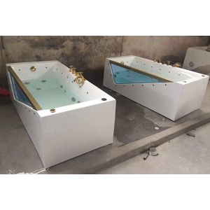 Buy cheap Freestanding Jacuzzi Hydromassage Bathtub 1 Person Eco Friendly Material from wholesalers