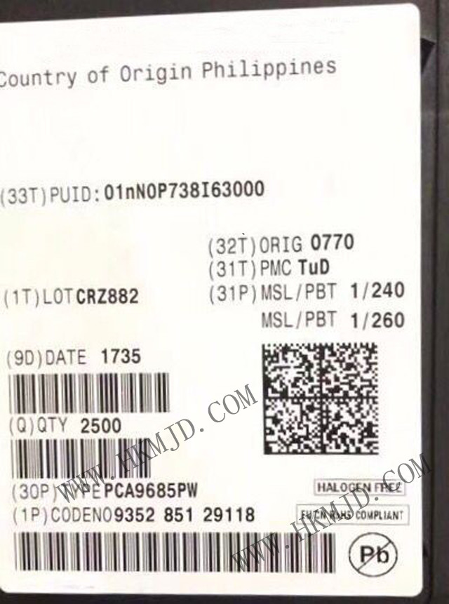 Integrated Circuit Chip PCA9685PW I2C Bus LED Display Drivers