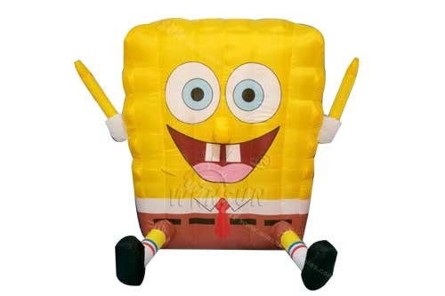 Quality SpongBob Advertising Inflatables With Air Blower And Repair Kits for sale