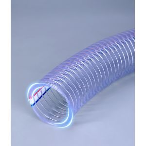 Buy cheap Reducing UMETASS Clear PVC Wire Reinforced Flexible Water Hose with Flange Connection from wholesalers
