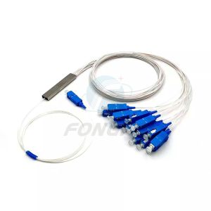 1x16 Mini Plc Fiber Optic Cable Splitter With Sc/Apc Connectors