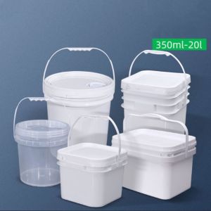 Buy cheap White / Yellow Square Plastic Grow Bucket For Mushroom Farming from wholesalers