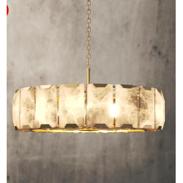 Quality 800mm Circular Round Alabaster Chandelier Harlow Alabaster Chandelier for sale