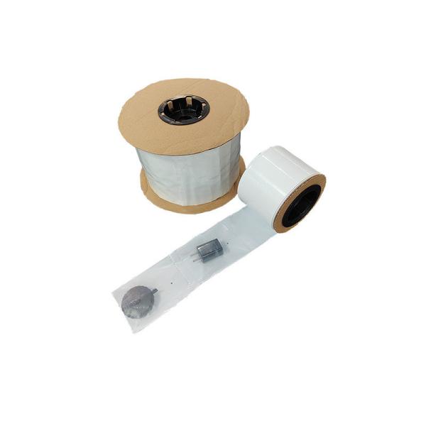 Quality 8X10" 2 Mil White Back Pre Opened Poly Bags On A Roll Perforated For Easy Dispensing for sale