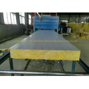Fireproof Rockwool Glasswool Rmetal Sandwich Panels With Pir Side Sealing