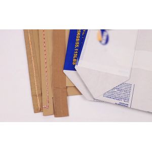 China Kraft Moisture Proof Sewn Open Mouth Multiwall Paper Bags For Food on sale