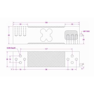Weighing Load Cell 100kg Off-Center Weight Sensor 200kg Parallel Beam Loadcell
