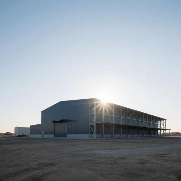 Quality Steel Structure Warehouse Building with Thermal Insulation and Aluminum Windows for sale