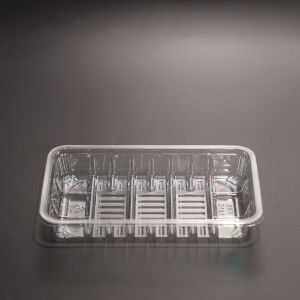 Buy cheap Clear Disposable Plastic Food Plate For Fresh Vegetable Packing Tray With Sealing from wholesalers