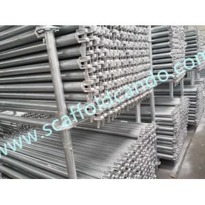 Buy cheap Ringlock scaffolding Level, Ringlock ledger 900,1200,1500,1800mm L Q235, Q345 hot dip galvanized horizontal for sale from wholesalers