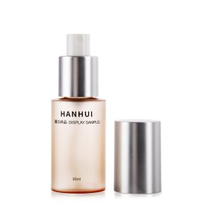 Buy cheap 30ML Fine Mist Clear Plastic Spray Bottles with Silk Printing and Electroplated Cover from wholesalers