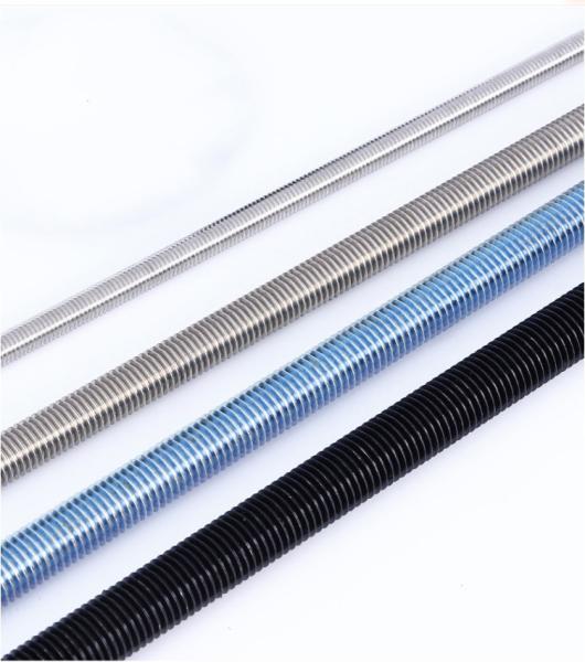 Buy cheap Customized Support Black Zinc Plated Steel Threaded Rods in Metric Measurement System from wholesalers