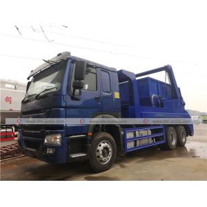 China Sinotruk Howo 12cbm 10t Waste Disposal Truck With Swing Arm on sale