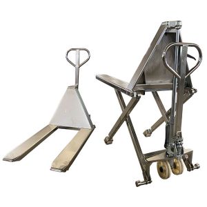 Buy cheap Stainless Scissor Pallet Truck Manual 2200lbs Lifting Height 800mm from wholesalers