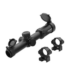Buy cheap 30mm 4x24 100yds Illuminated Reticle Riflescope With Mount Ring from wholesalers