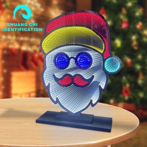 Buy cheap Christmas Love LED Light Acrylic Magic Mirror Abyssal Infinite Mirror for Power Cord from wholesalers