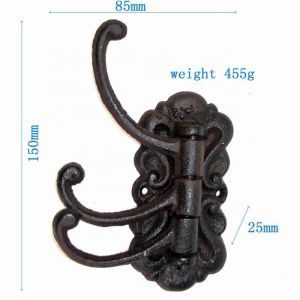 Buy cheap Vintage Black Iron Hooks Cast Iron Crafts For Entryway from wholesalers