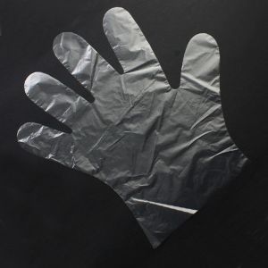 Buy cheap Eco Friendly Disposable Transparent Plastic PE Gloves Anti Fouling from wholesalers