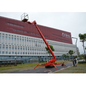 Buy cheap Dual Power Self Propelled Telescopic Hydraulic Boom Lift 13.9M Outreach from wholesalers