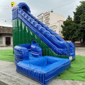 Buy cheap Commercial Inflatable Water Slide Swim Pool Jumping Castles Water Slides from wholesalers