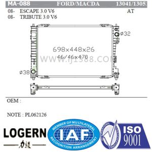 Buy cheap Dpi 13041/13052 MAZDA Car Radiator For Escape 3.0V6 / Tribute 3.0V6'08 from wholesalers