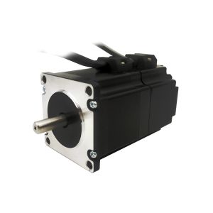 Buy cheap NEMA23 size 57mm Stepper motors with permanent magnet brake motor torque 1.3N.m(186oz-in) shaft diameter 6.35/8.0mm 3A from wholesalers