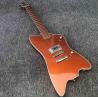 Buy cheap High quality electric guitar with Metallic orange gold dust paint on all parts front and back including fretboard Single from wholesalers