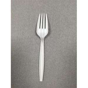 Buy cheap 6.3 Inch  Compostable Fork, Disposable Biodegradable Utensils Eco-Friendly Durable Cornstarch Flatware from wholesalers